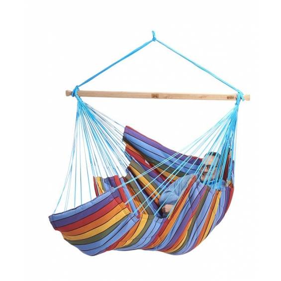 Jobek - Chaise Hamac KONFORT 225x130 cm en Polypropylène molletonnée Multicolore certifié FSC 100% JOBEK - Image 2