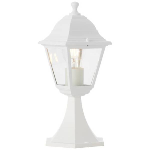 Brilliant - Borne extérieure NISSIE blanc - Brilliant - Métal/verre - IP44 - 1xE27 60W - Image 1