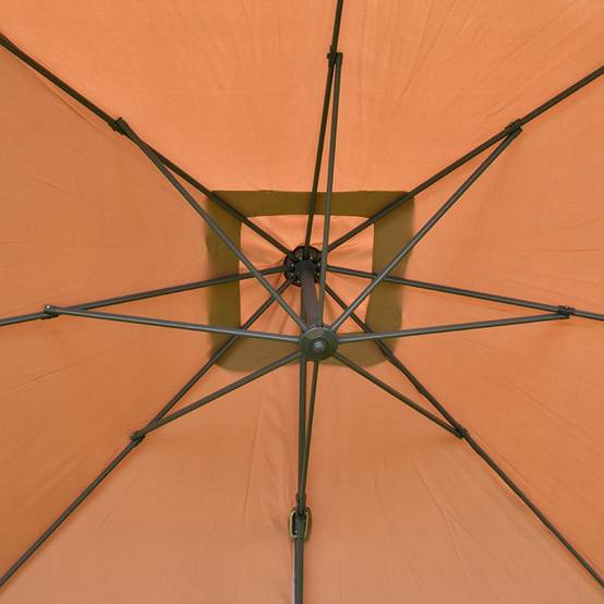 Parasol déporté taupe 3x3 m Celestia - Gecko Jardin - Image 6