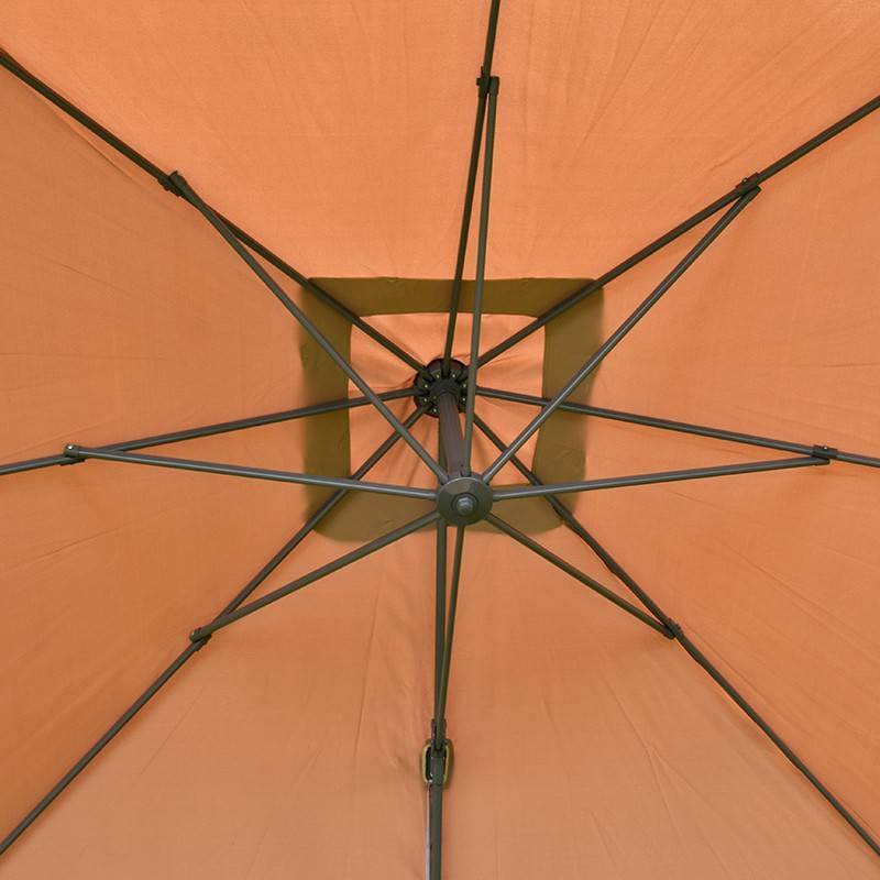 Parasol déporté taupe 3x3 m Celestia - Gecko Jardin - Image 6