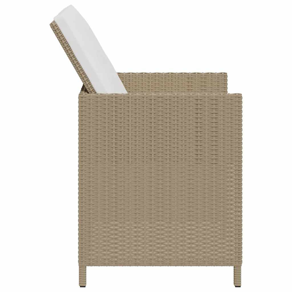 ComfortXL - Lot de 4 Fauteuils de Salon de Jardin en Résine Tressée avec Coussins Confortables Beige – ComfortXL Outdoor Living - Image 6