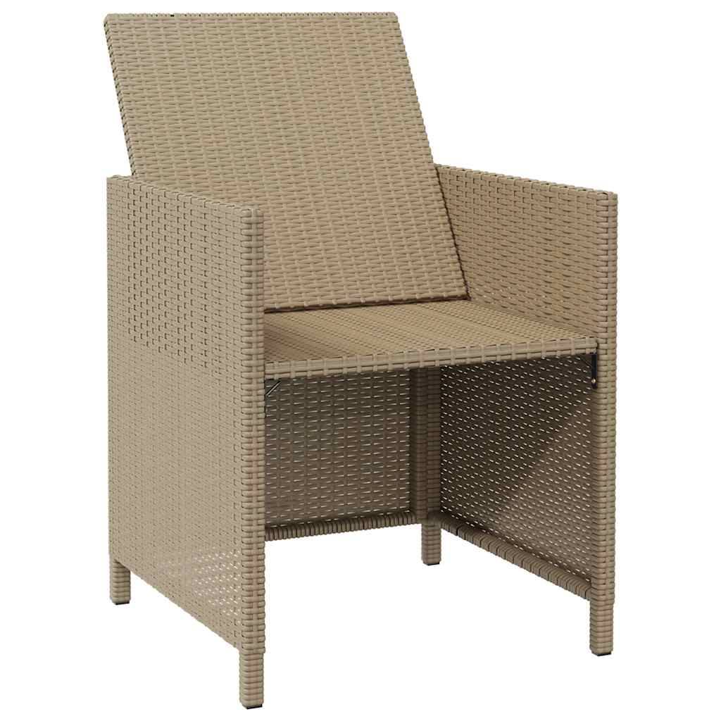 ComfortXL - Lot de 4 Fauteuils de Salon de Jardin en Résine Tressée avec Coussins Confortables Beige – ComfortXL Outdoor Living - Image 5