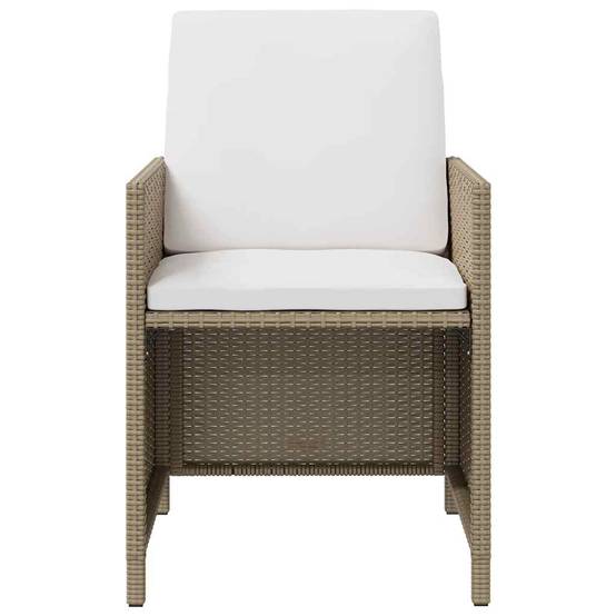 ComfortXL - Lot de 4 Fauteuils de Salon de Jardin en Résine Tressée avec Coussins Confortables Beige – ComfortXL Outdoor Living - Image 4