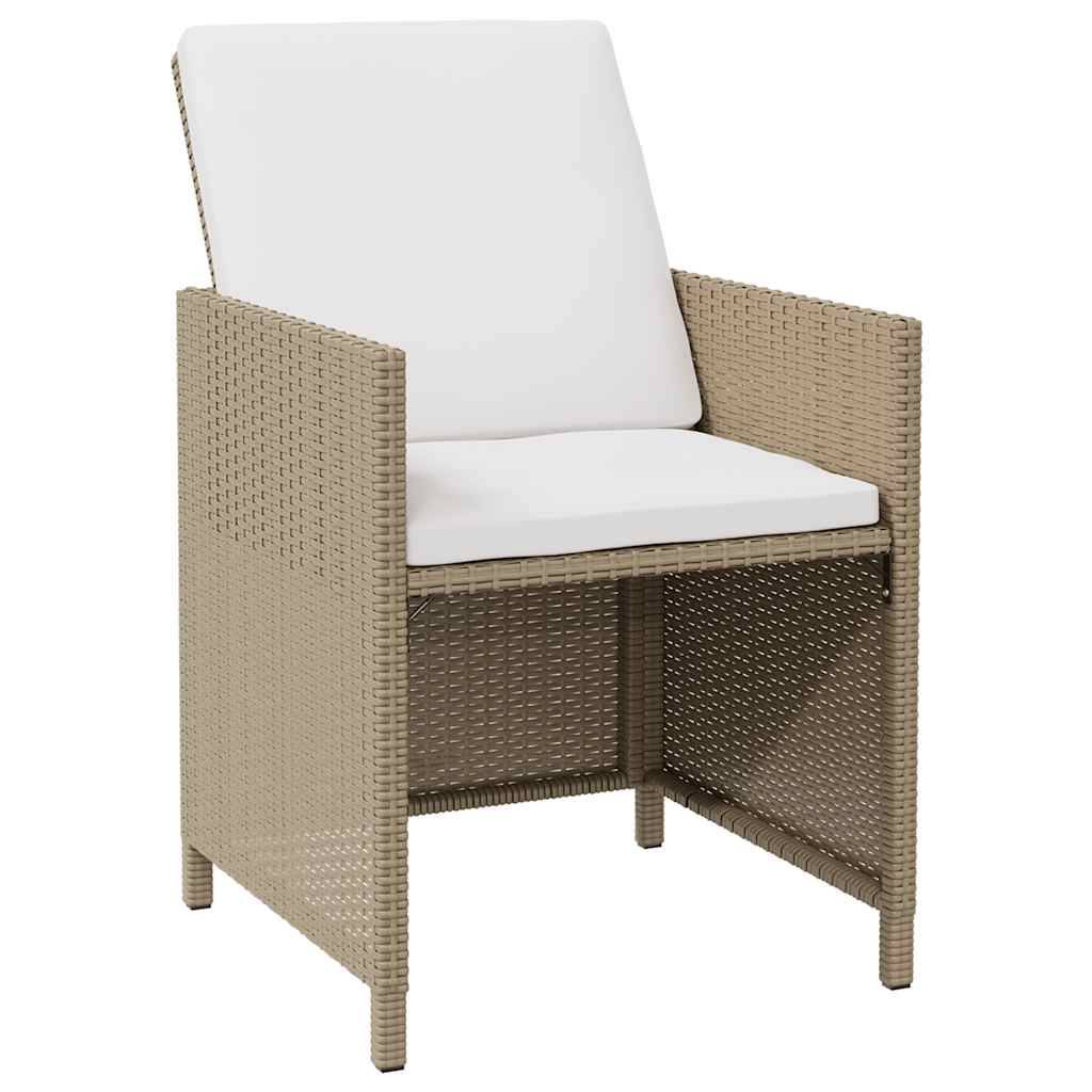 ComfortXL - Lot de 4 Fauteuils de Salon de Jardin en Résine Tressée avec Coussins Confortables Beige – ComfortXL Outdoor Living - Image 3