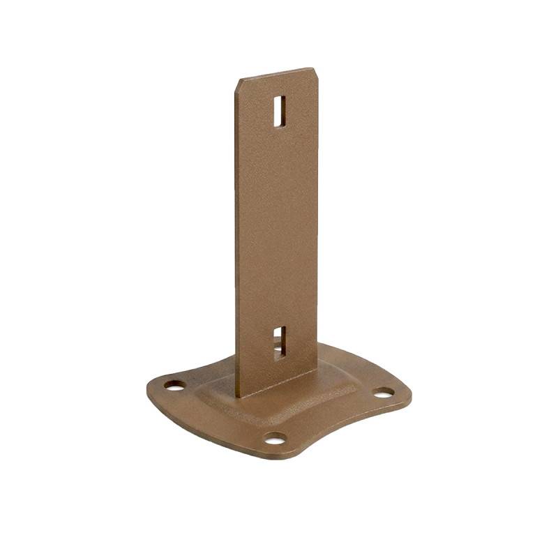 Kit complet grillage rigide occulté composite L 20m H 1m03 marron sur platine - Easy Clôture - Image 6