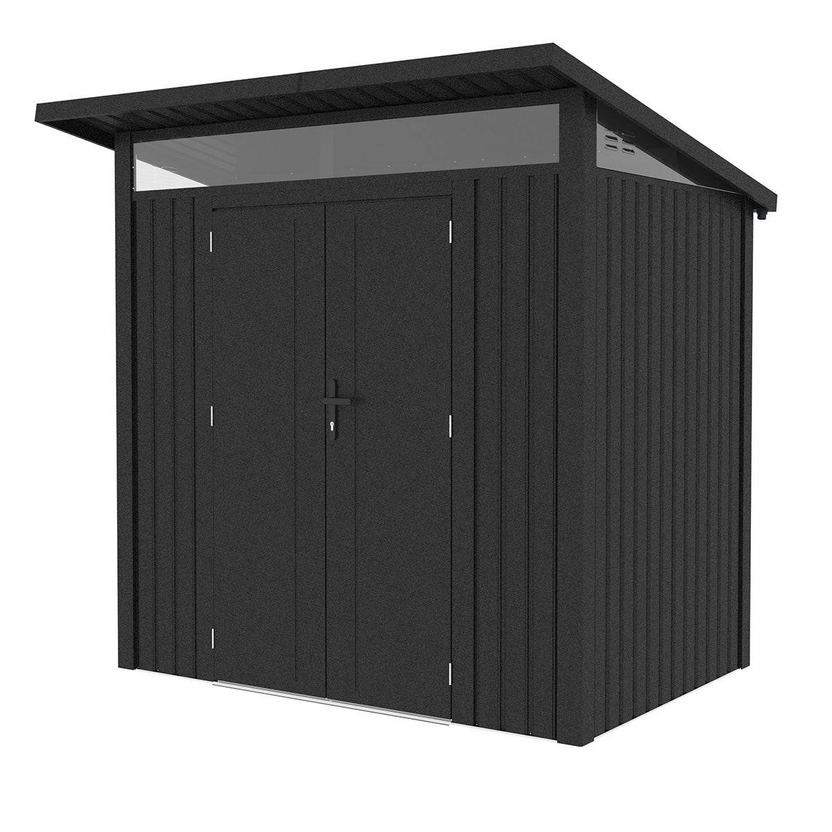 Abri de jardin moderne 3m2 Gris Anthracite monopente en acier galvanisé - Image 7
