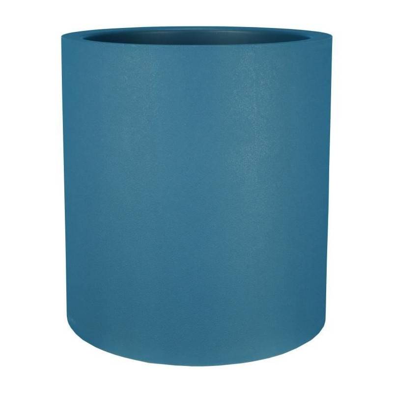 Riviera - Bac A Fleurs Rond Riviera Granit - Plastique - Diametre 50 Cm - Bleu - Image 2