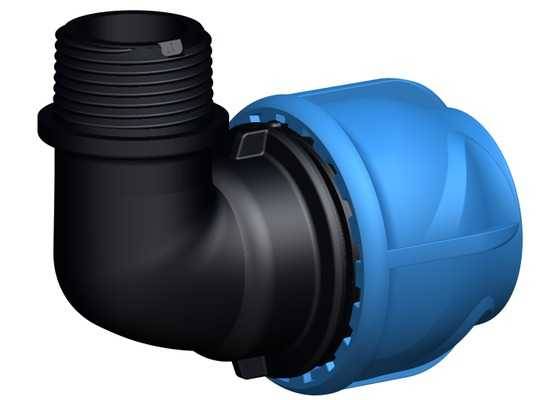 Gf Piping Systems - Coude de transition 90° - iJoint - Ø 110 mm filetage mâle 3" GF Piping Systems