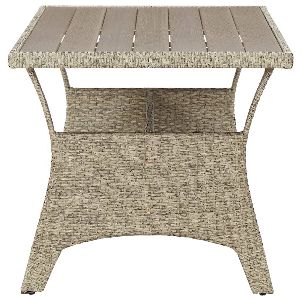 ComfortXL - Table de Repas de Jardin 120x70cm en Résine Tressée Grise, Structure Acier – ComfortXL Outdoor Living - Image 3