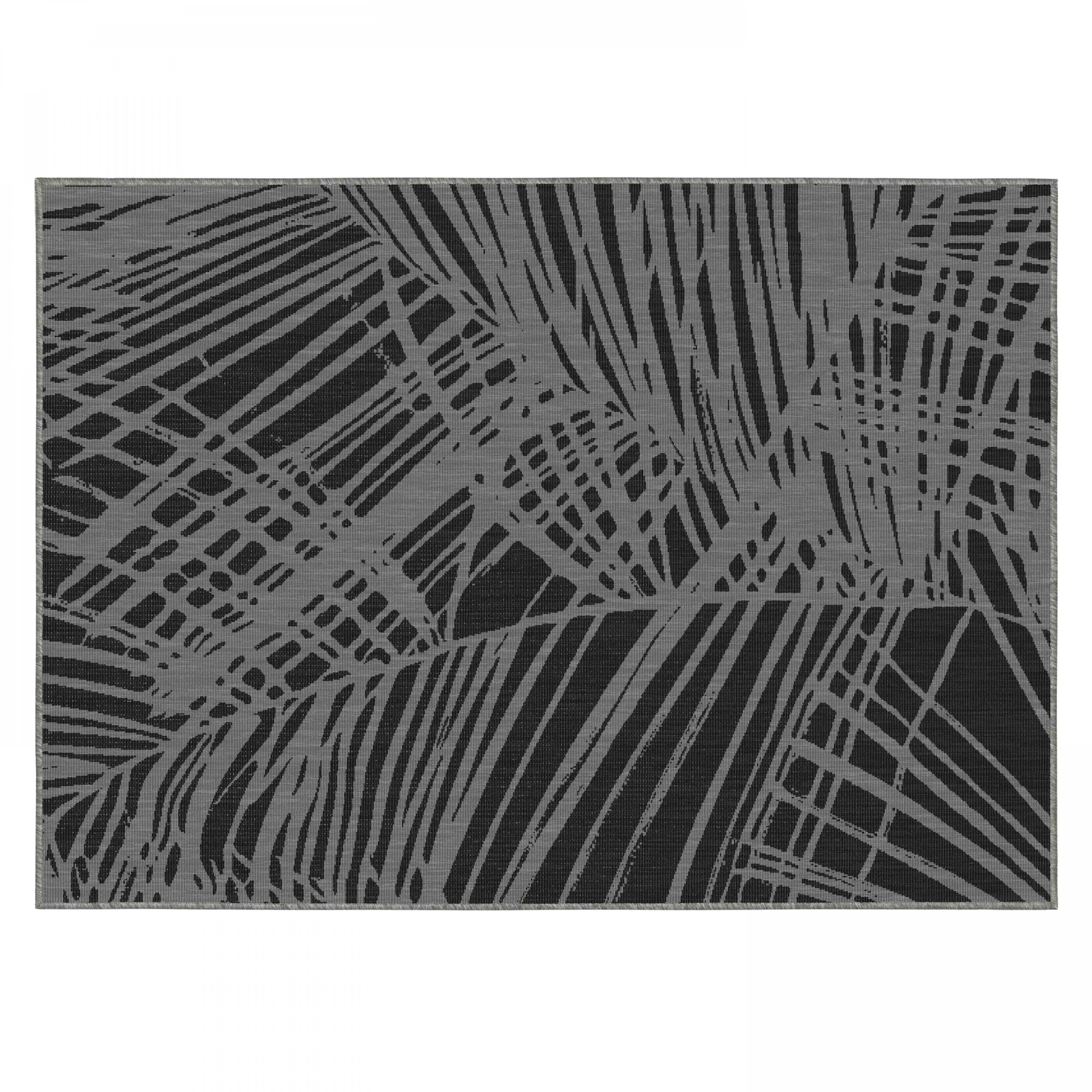Oviala - Tapis d'extérieur en polypropylène 120 x 170 cm noir Palmio - Oviala - Image 3