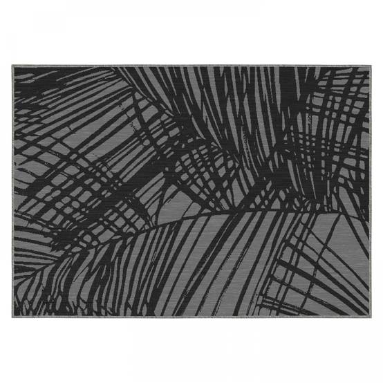 Oviala - Tapis d'extérieur en polypropylène 120 x 170 cm noir Palmio - Oviala - Image 1