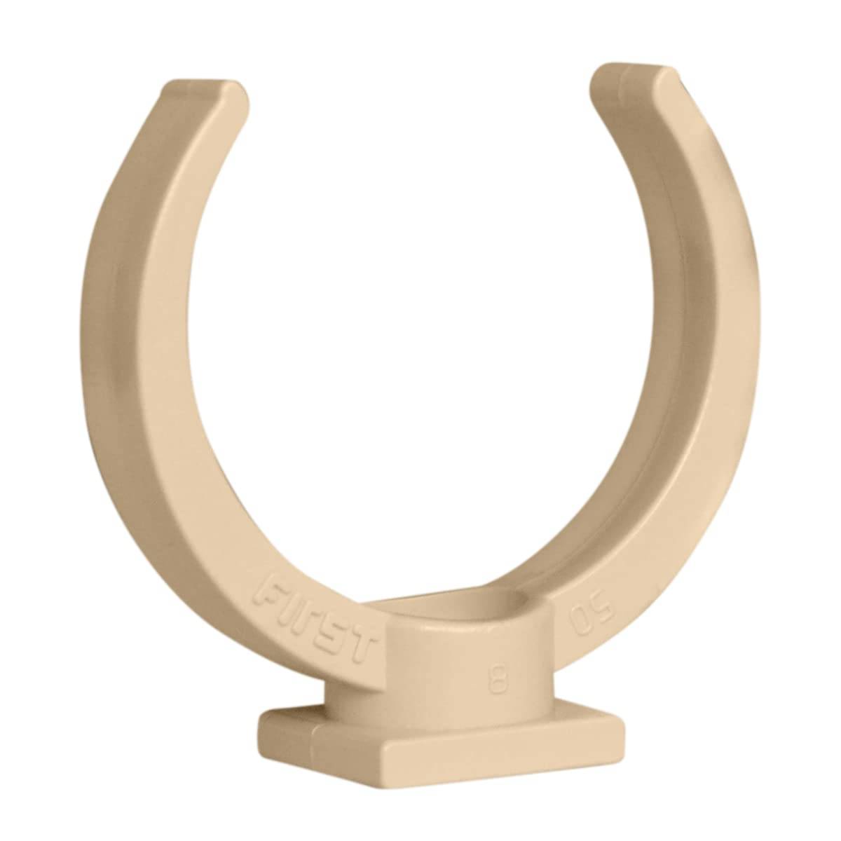 Jardibric - Jardibric - Collier Lyre Ø50 - Fixation pour Descente de Gouttière Sable - Résistant et Durable