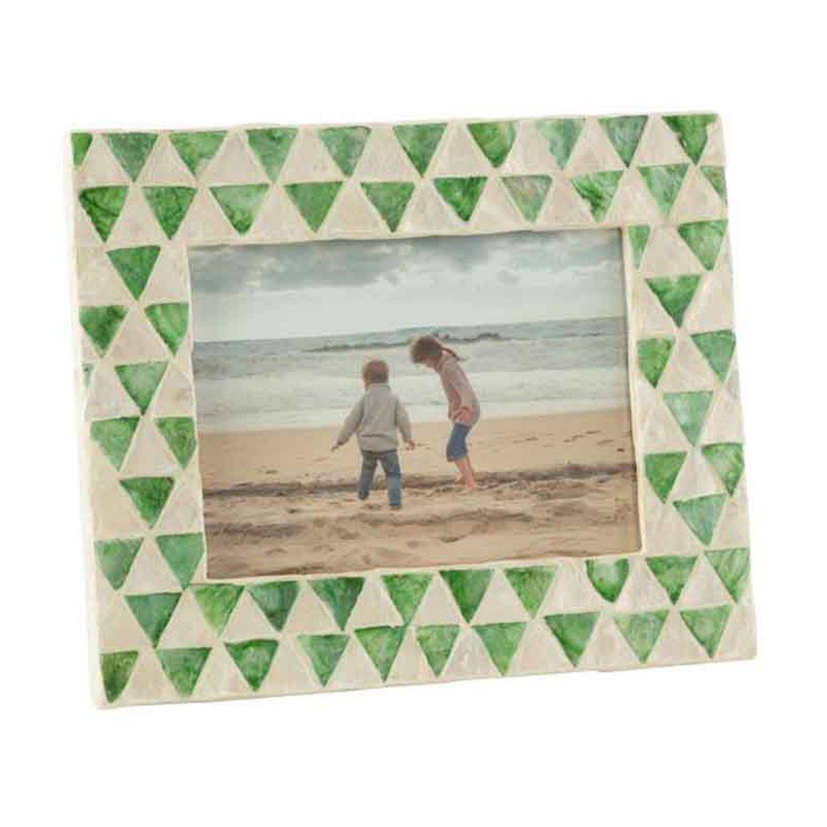 Cadre Photo en Bois Déco "Nuye" 12x17cm Vert - Image 1
