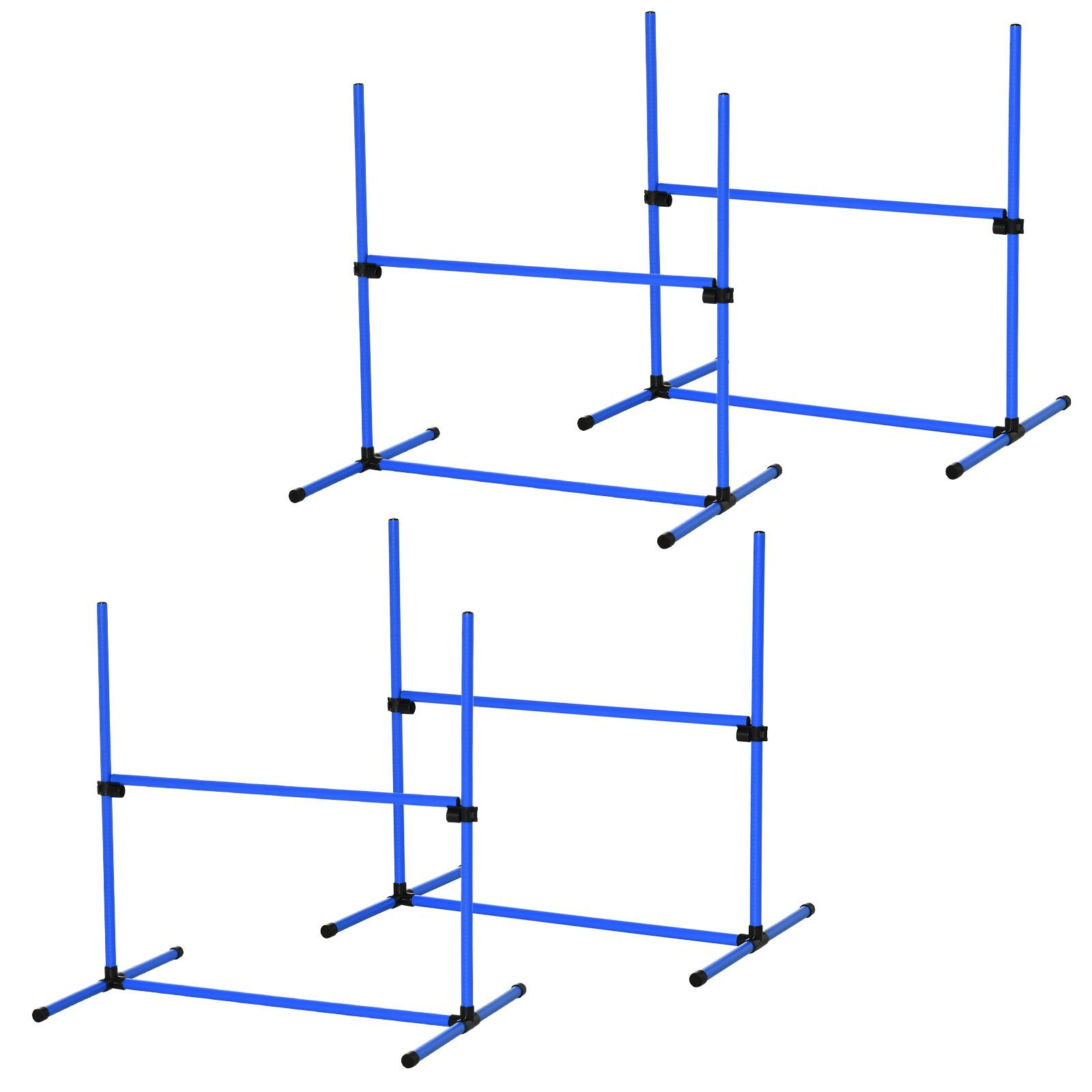 Obstacles d'agilité pour chien plastiques bleu 99 x 65 x 94 cm - PANGIVO - Image 2