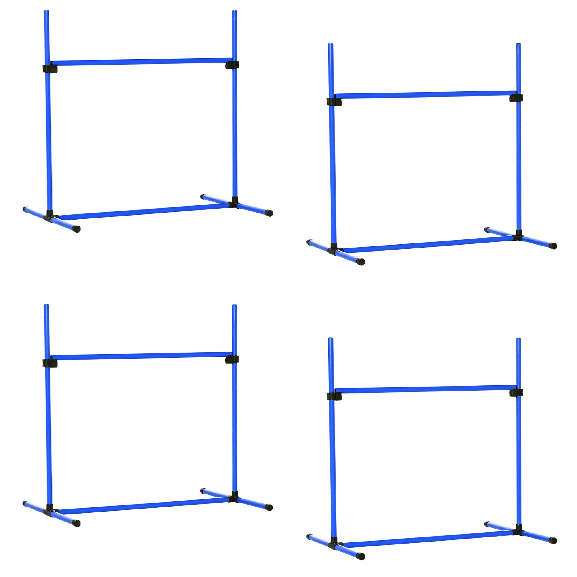 Obstacles d'agilité pour chien plastiques bleu 99 x 65 x 94 cm - PANGIVO - Image 1