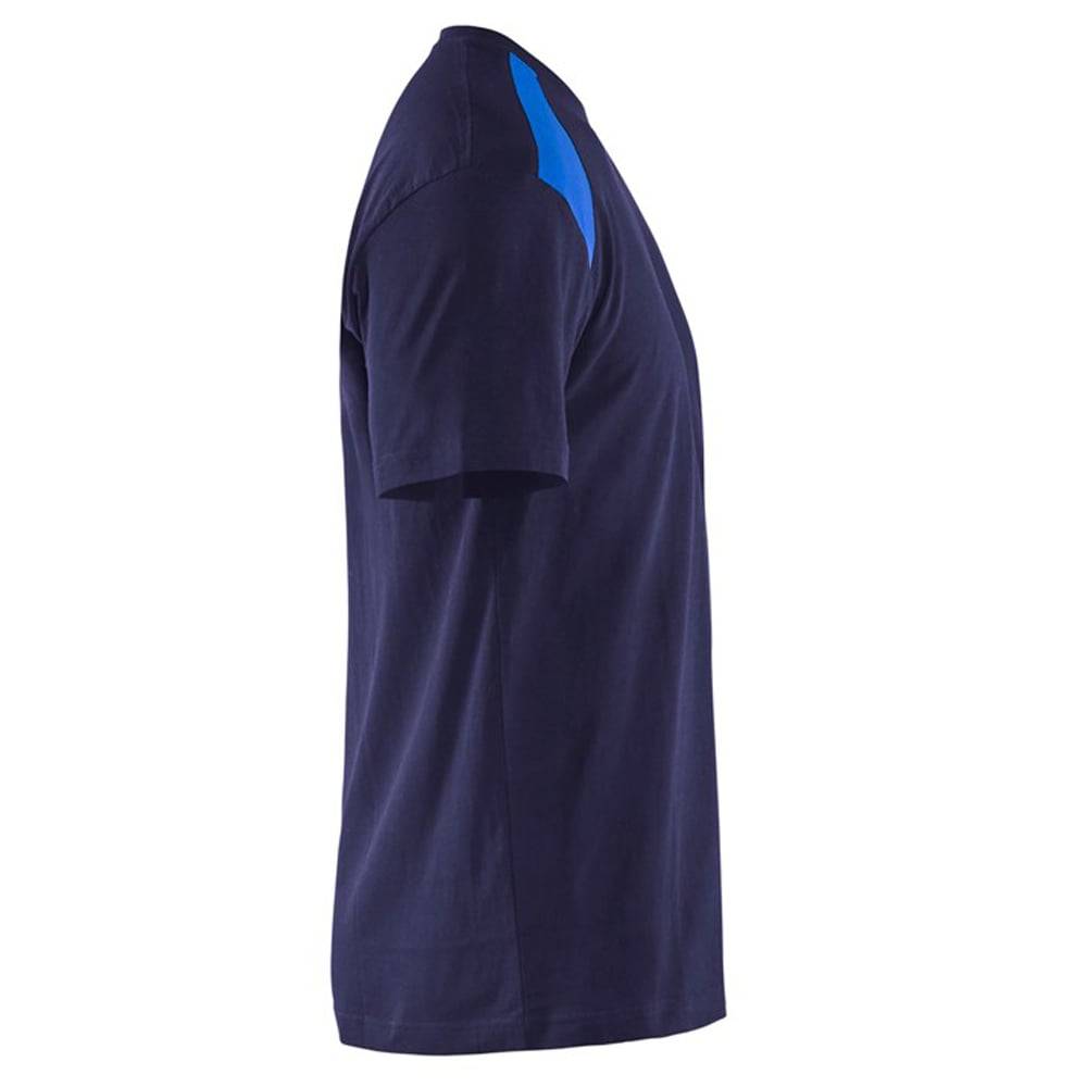 T-shirt Blaklader bicolore Marine Epaules Bleu Roi XXL - Image 3