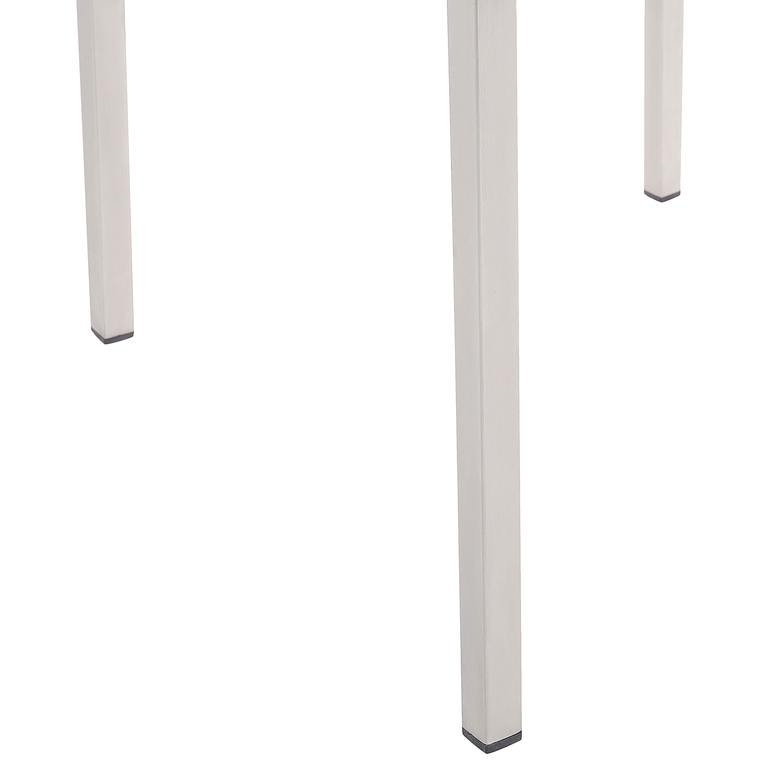 Beliani - Set de salle à manger, 4 Personnes Aluminium Blanc/beige MALETTO/GROSSETO - Beliani - Image 10