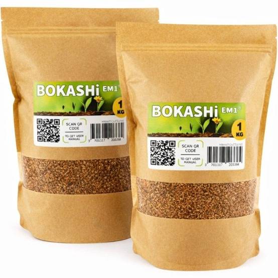 Ferme Du Moutta - Activateur Bokashi EM-1 fabriqué en France, lot de 2 sacs de 1 kg pour compost - Image 1
