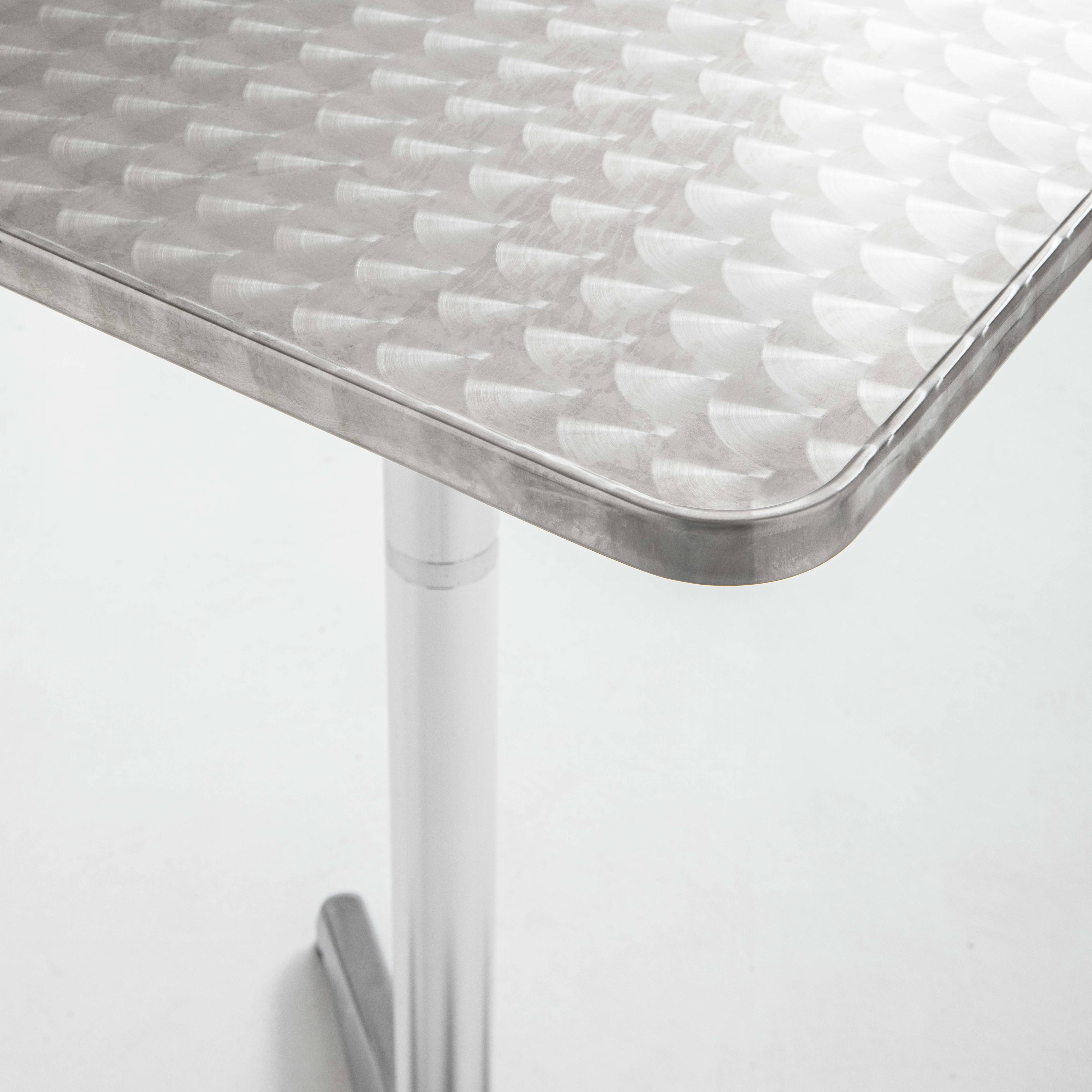 Oviala - Table de jardin mange-debout et 2 chaises aluminium gris Brixton - Oviala - Image 6