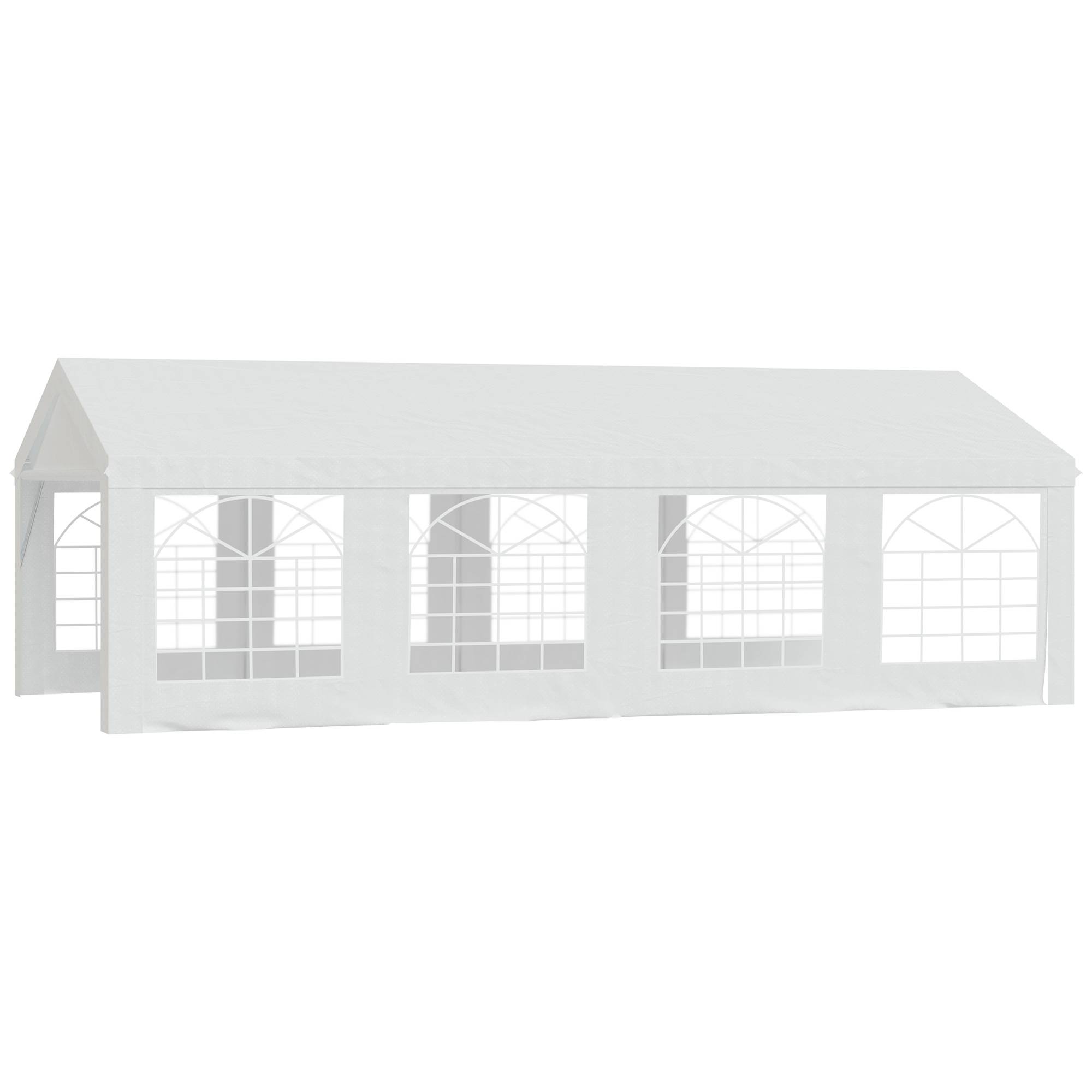 Maison Chic - Tonnelle de jardin exterieur tente de réception 4x8m barnum de jardin Acier galvanisé Blanc fr223 - Image 1