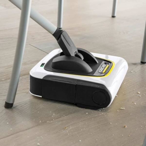 Balai - Nettoyeur Vapeur KARCHER KB 5 - Balai électrique sans fil - Autonomie 30 min sur sols durs (20min sur tapis) - Compact et léger 1,2 Kg - Image 6