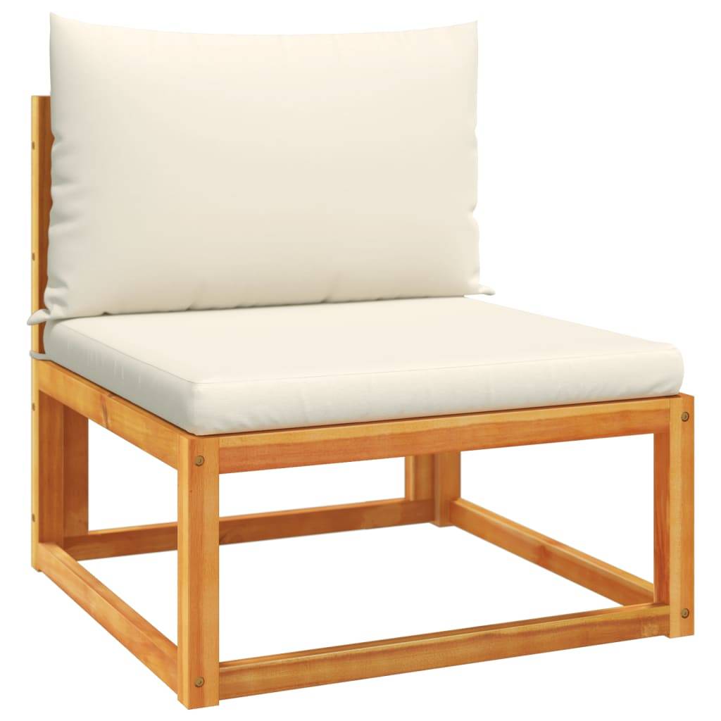 Ensemble de canapés de jardin | Canapé D'extérieur | Sofa De Jardin 4 pièces avec coussins en bois d'acacia et corde Maison Chic - Image 6