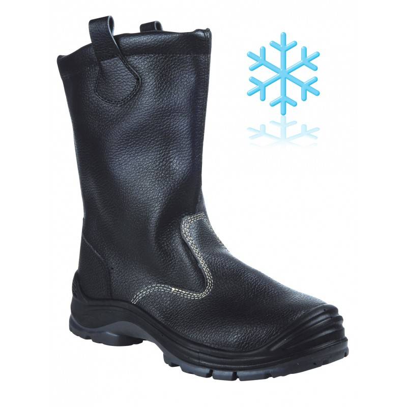 Botte fourrée SINGER Cuir noir S3 SRC - Taille 42 - BREME - Image 1