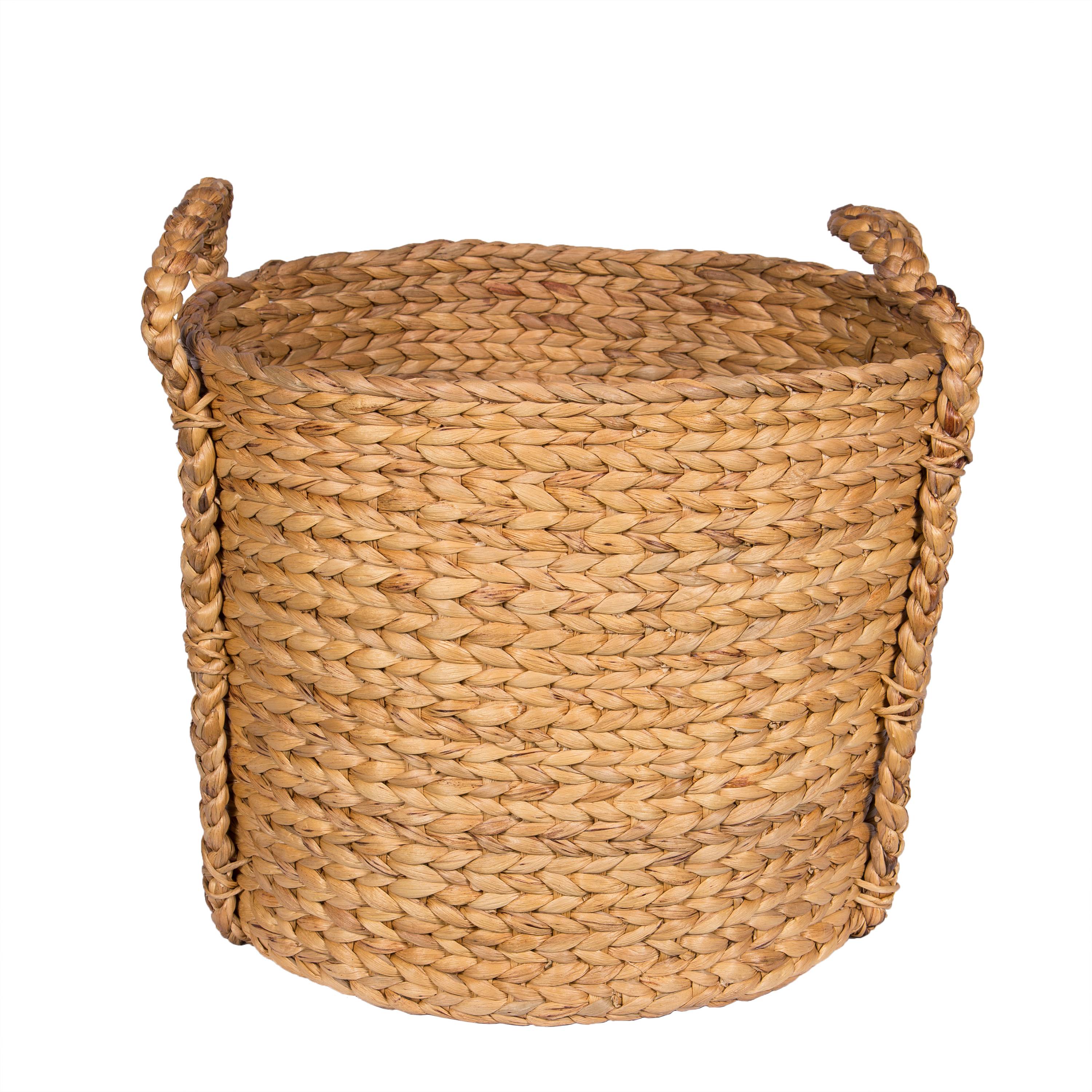 Grand panier naturel fait main - Brin d'Ombre - Image 1