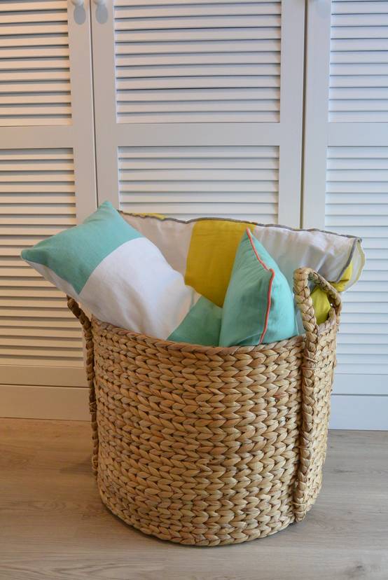 Grand panier naturel fait main - Brin d'Ombre - Image 6