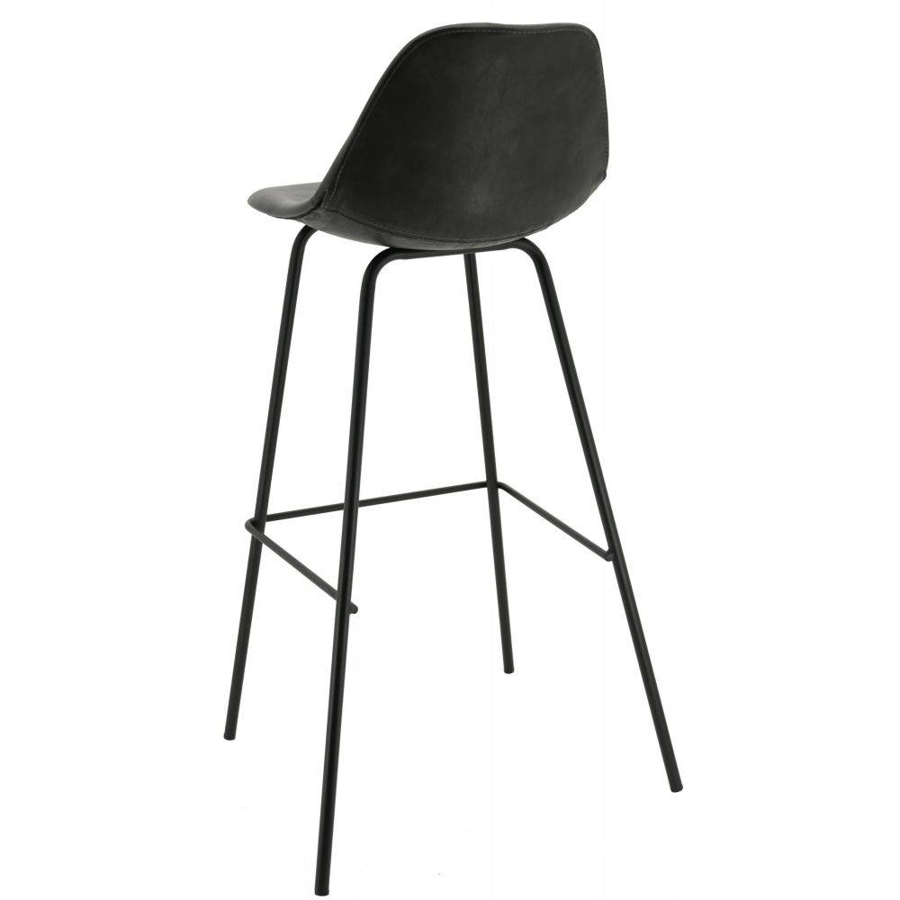 Aubry Gaspard - Tabouret de bar en polyuréthane et métal - Image 2