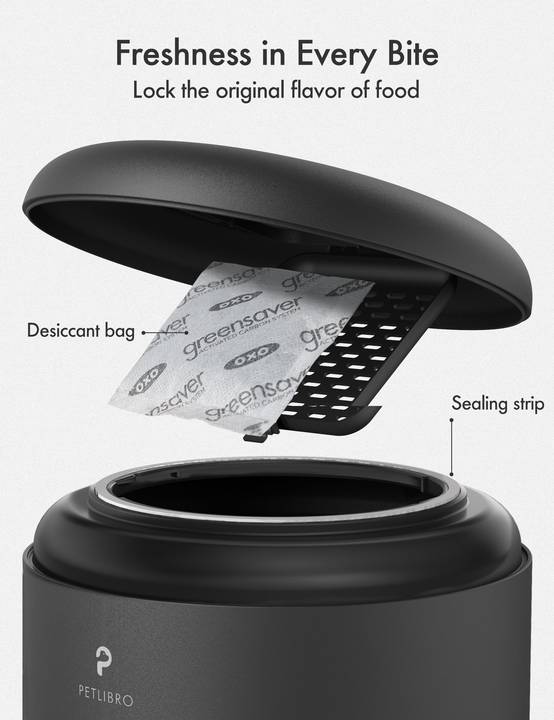 Petlibro Distributeur de croquettes automatique Noir - 5L - Granary Dual Food - Image 3