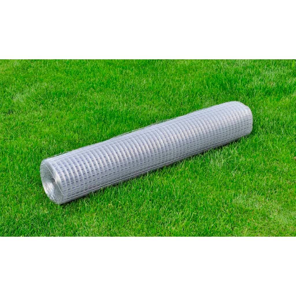 Fil De Grillage Vert PVC Maille 12x12 Mm - Rouleau 10 M X Hauteur 100 Cm Acier Galvanisé Volière
