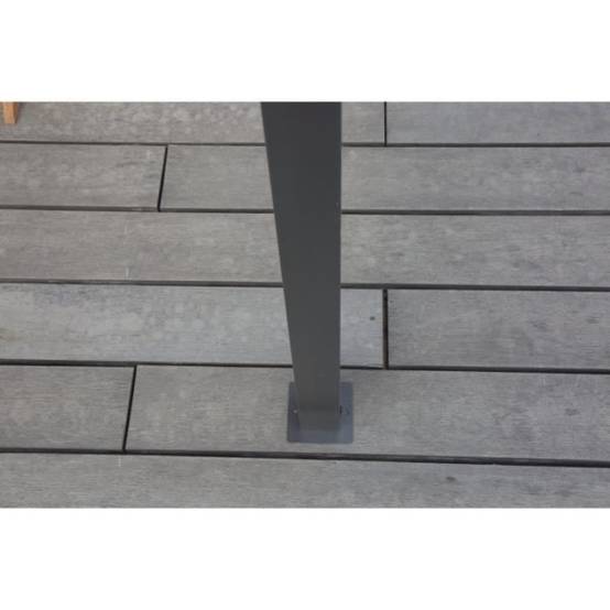 Pergola KIBA avec toit déroulant - Gris - 3 x 3 m - Image 6