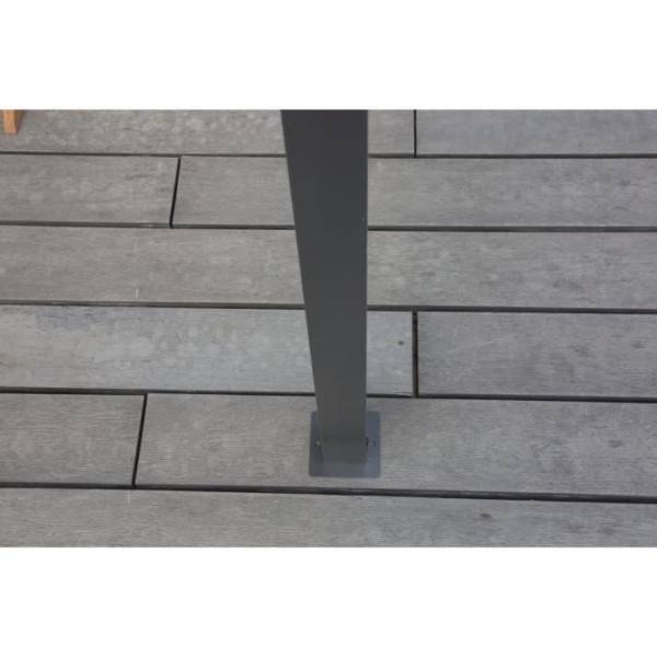 Pergola KIBA avec toit déroulant - Gris - 3 x 3 m - Image 6