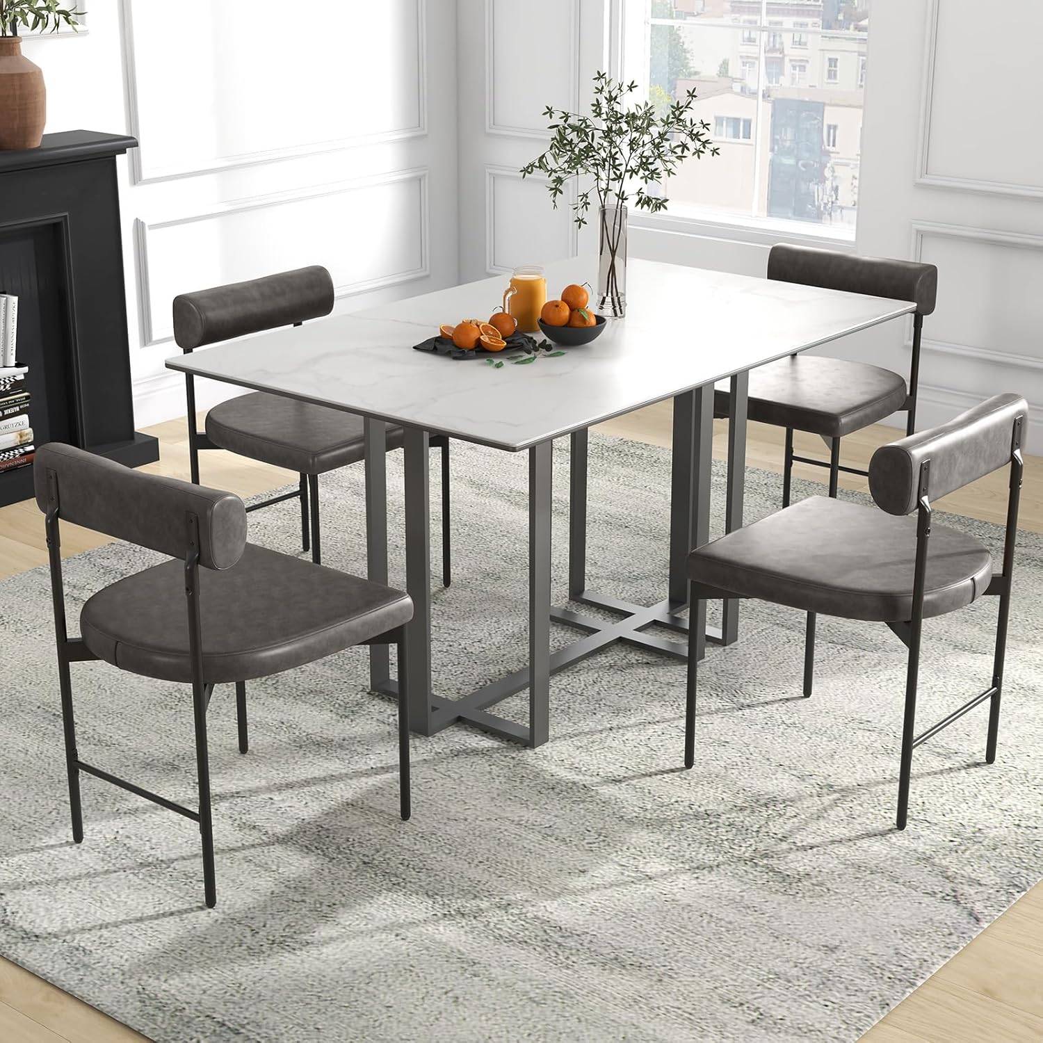 Lot De 2 Chaises Salle à Manger Bois Hévéa Dossier Rembourré Coussin