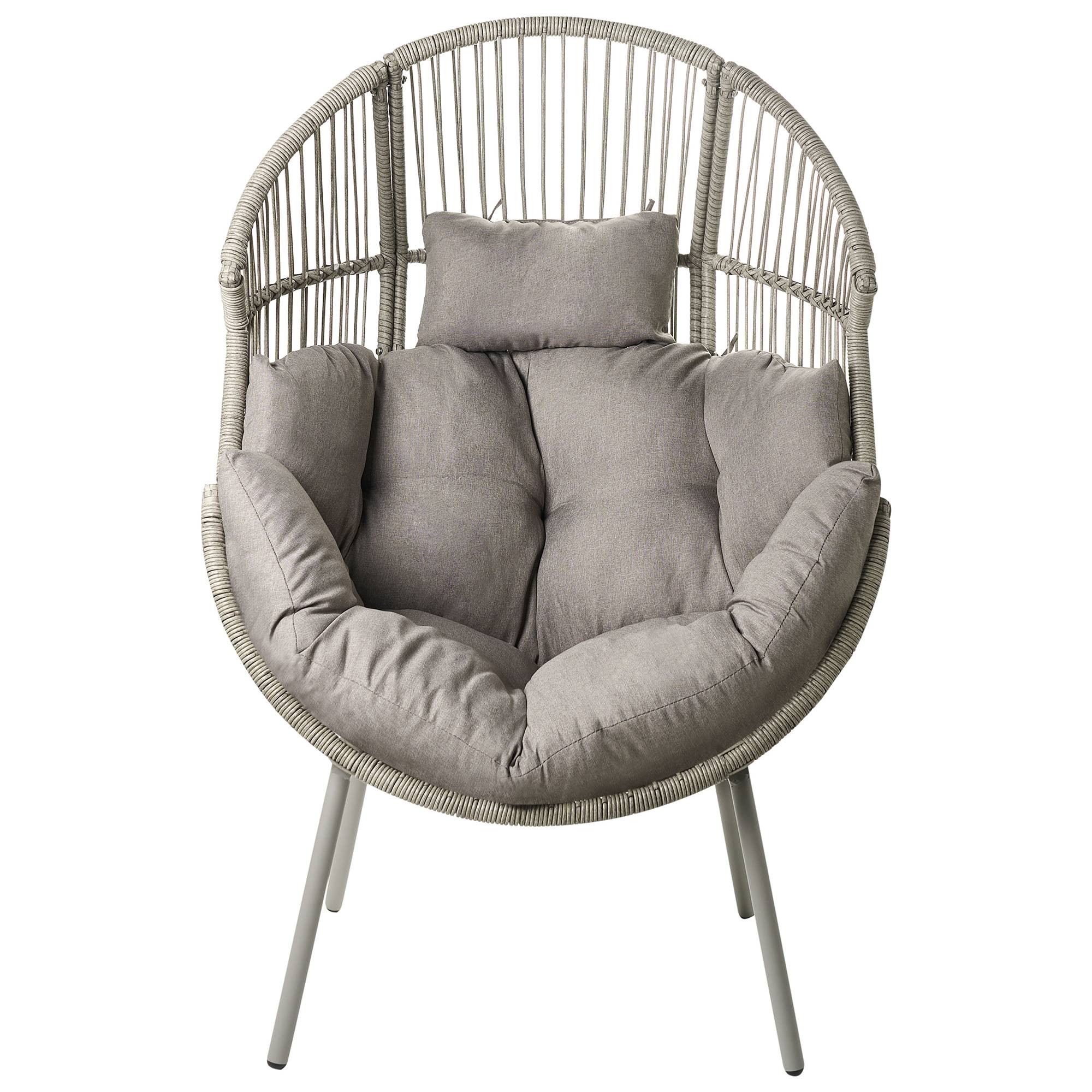 Beliani - Fauteuil Polyrotin Gris MURANO - Beliani - Image 6
