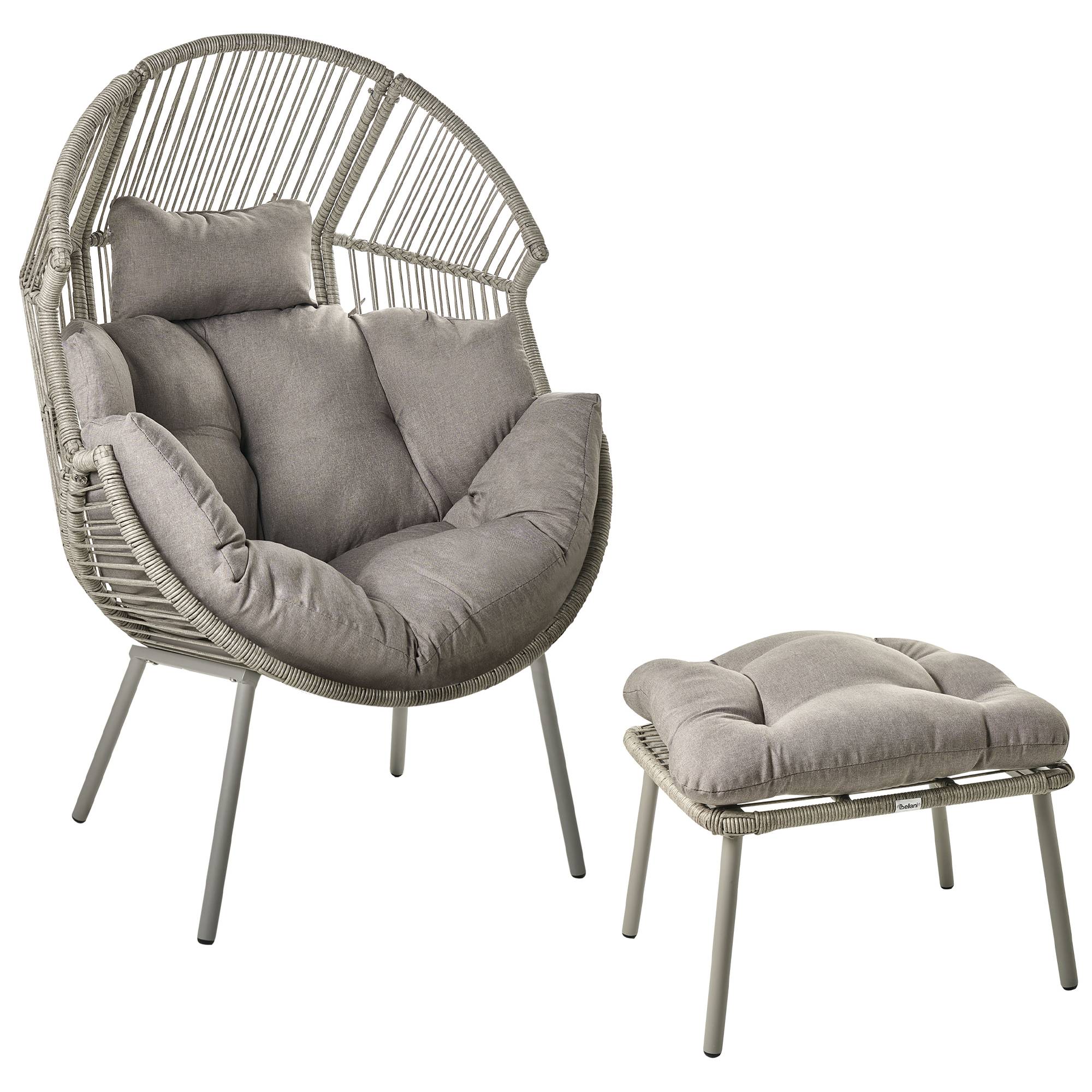 Beliani - Fauteuil Polyrotin Gris MURANO - Beliani - Image 2