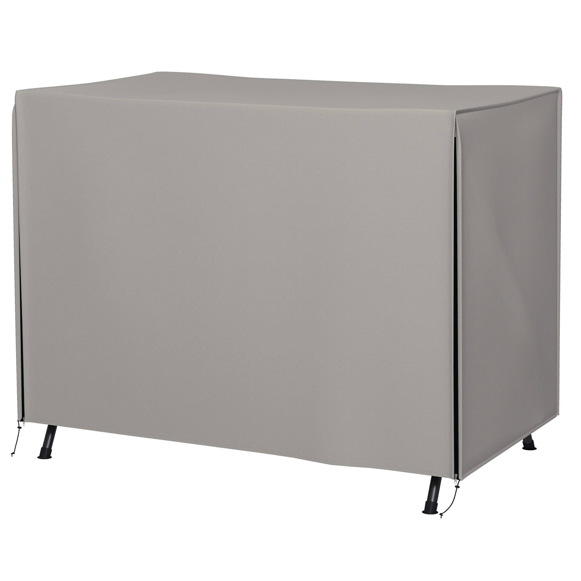 Housse de Protection Balancelle Polyester Résistant Intempéries 205x124x164cm Gris - ComfortXL Outdoor Living - Image 2