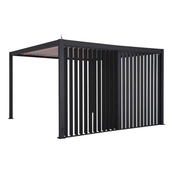 Hesperide - Persienne pour pergola Evora 3m gris graphite - Hespéride - Image 1