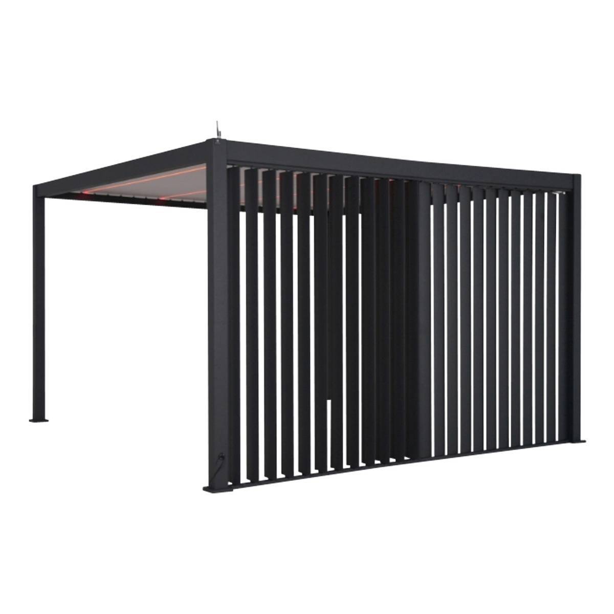 Hesperide - Persienne pour pergola Evora 3m gris graphite - Hespéride - Image 1