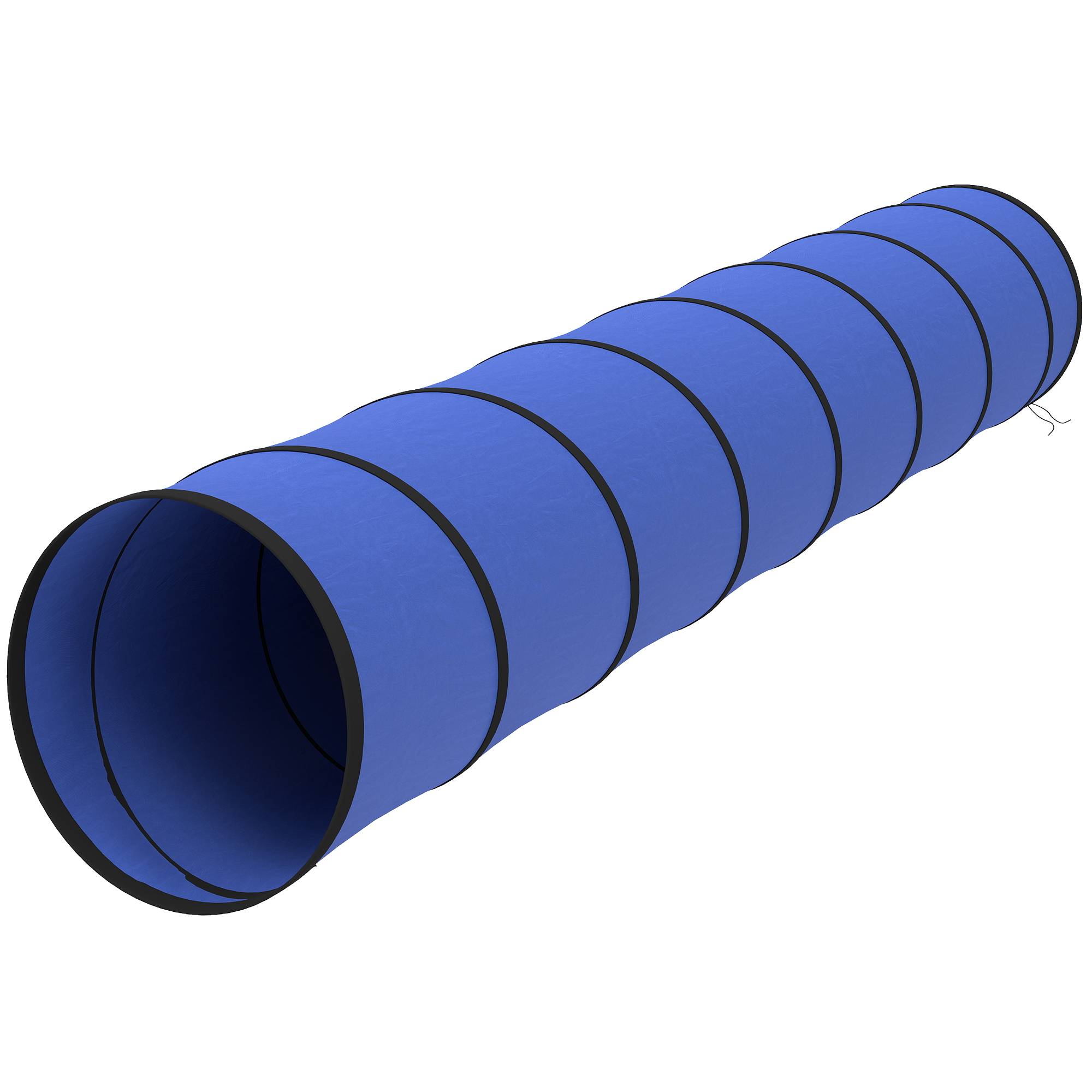 ComfortXL - Tunnel agilité chien en tissu Oxford 300 x 50 cm bleu avec 4 ancrages au sol - ComfortXL Outdoor Living - Image 2