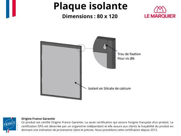Le Marquier - Plaque Murale Eole Noir L80 H120 - Image 2