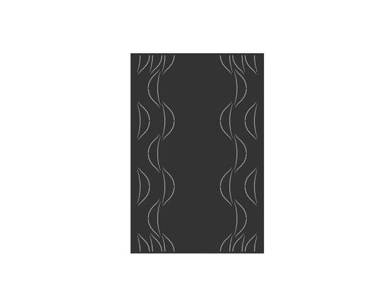 Le Marquier - Plaque Murale Eole Noir L80 H120