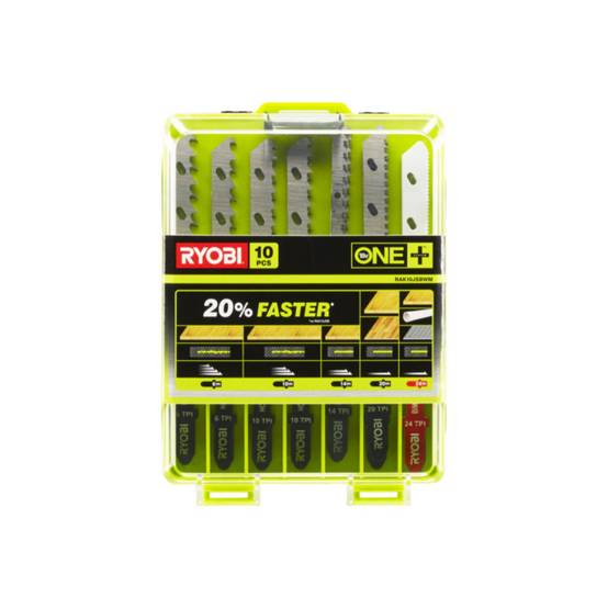 Ryobi - Pack RYOBI - Scie sauteuse pendulaire R18JS-0 - 18 V One+ - Sans batterie ni chargeur - Coffret de 10 lames spéciales scie sauteuse RAK10JSBWM - Image 5