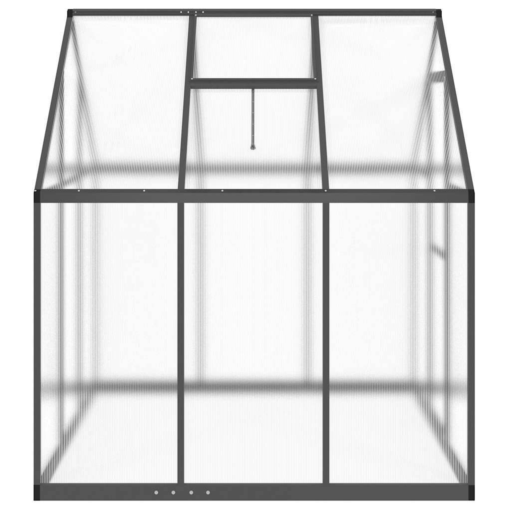 Serre de jardin 2.86m² - Serre de culture avec cadre de base anthracite 169x169x195 cm aluminium MAISON CHIC - Image 4