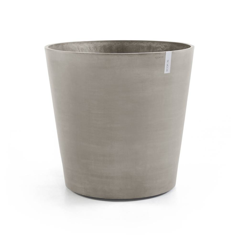 Ecopots - Grand pot sur roues Amsterdam 80 Taupe - Ø 80 x H. 75 cm - 300 L ECOPOTS - Image 1