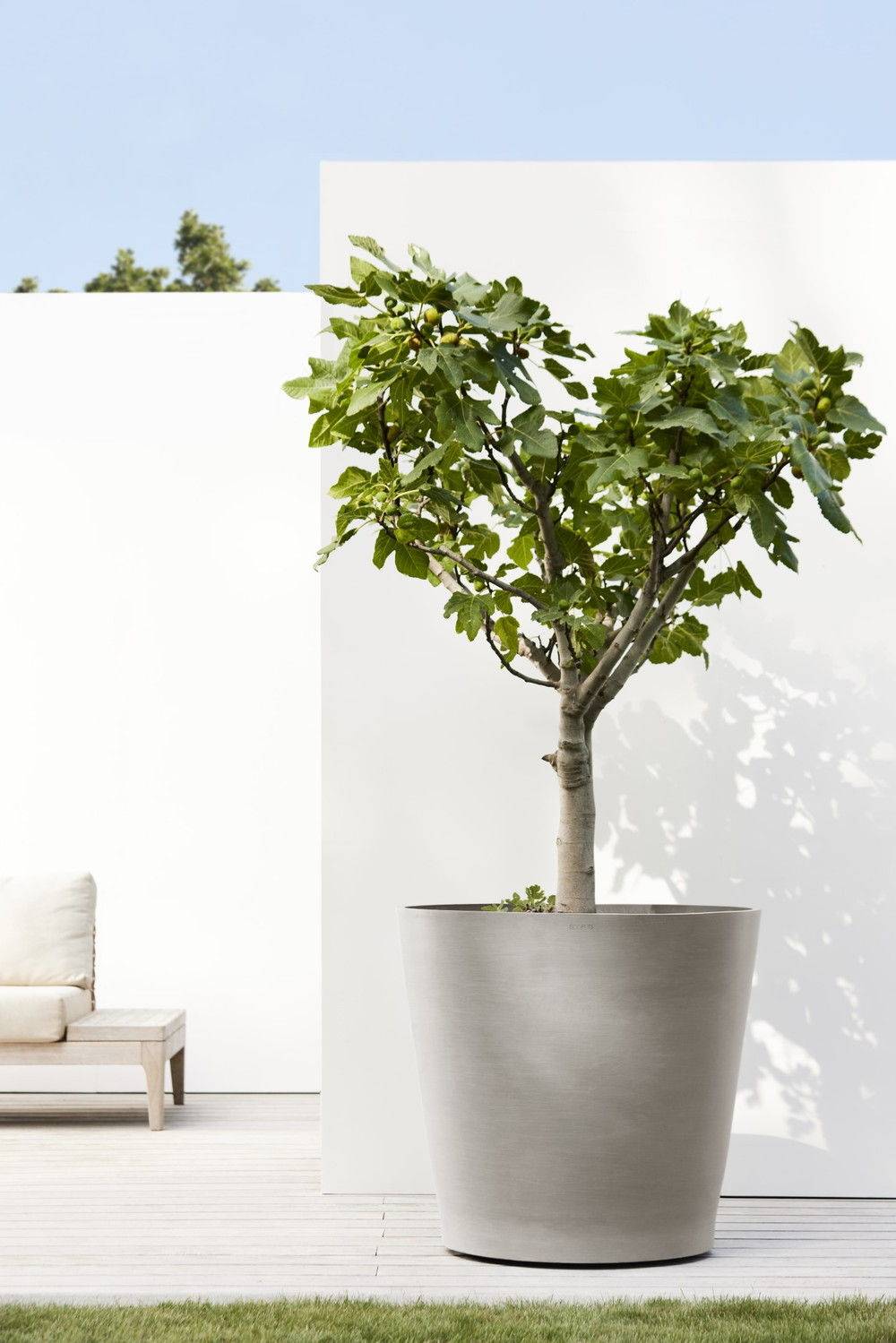 Ecopots - Grand pot sur roues Amsterdam 80 Taupe - Ø 80 x H. 75 cm - 300 L ECOPOTS - Image 4