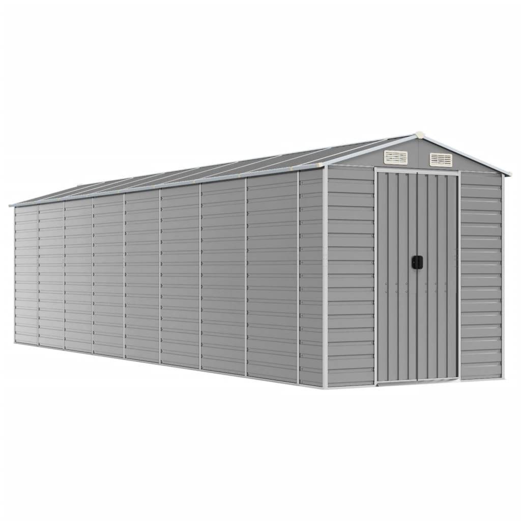 Vidaxl - Abri de jardin gris clair 191 x 725 x 198 cm en acier galvanisé vidaXL 3188249 - Image 2