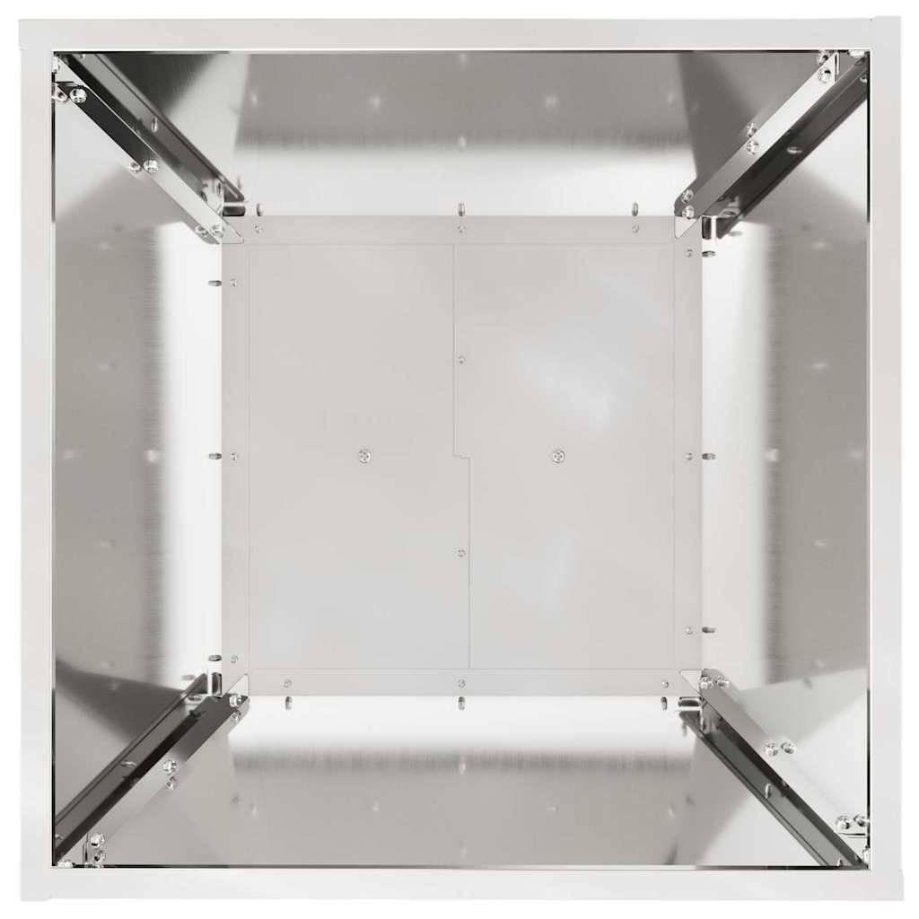 ComfortXL - Grande Jardinière Colonne 100cm Acier Argent, Pot Haut Design Pilier pour Plantes, Décoration Extérieure Moderne – ComfortXL Outdoor Living - Image 6