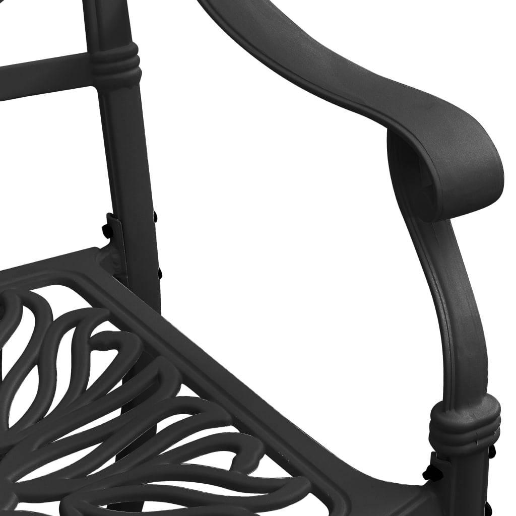 Vidaxl - Ensemble de bistro 3 pcs Aluminium coulé Noir vidaXL 3070578 - Image 5